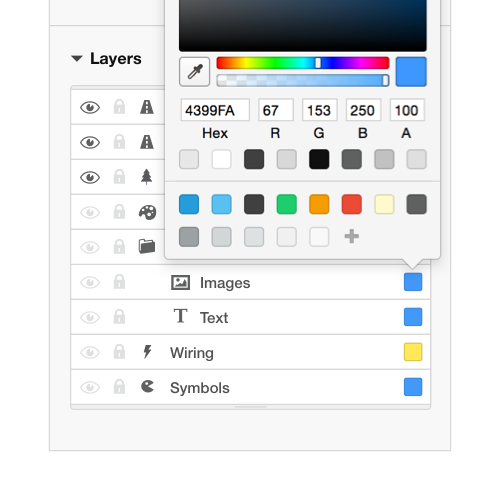 Example of a Rail Modeller color-picker interface